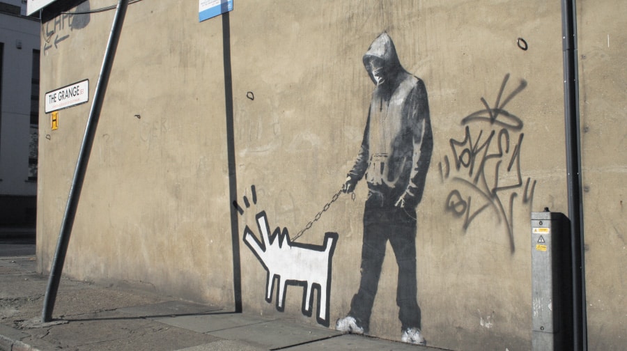 Banksy's 'Choose Your Weapon' piece was removed in 2016
