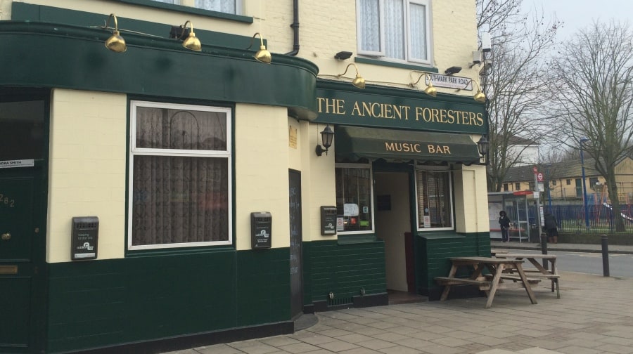 The Ancient Foresters pub in Southwark Park Road.