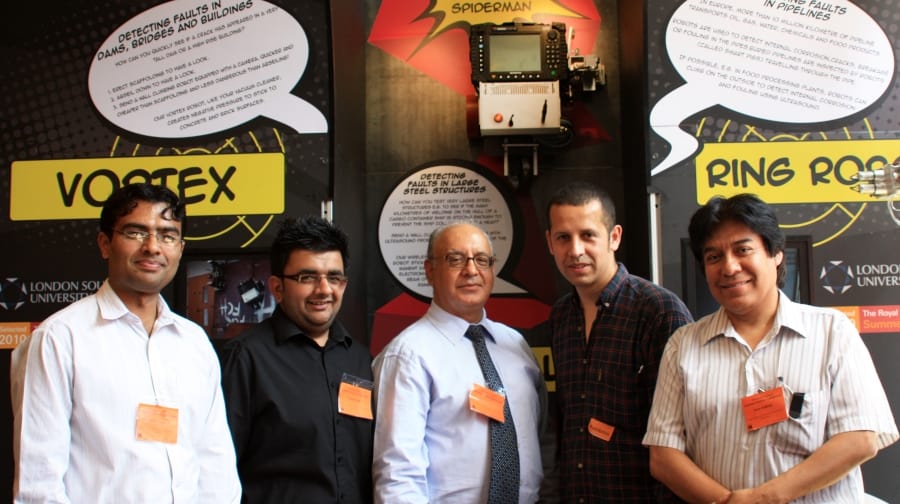 Dr Tariq Sattar and his team who build 'robot detectives'