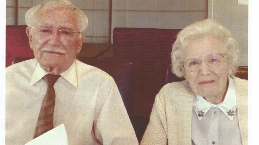 Jack and Dorothy on their 92nd birthday
