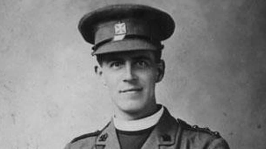 Father George Potter in his army chaplain’s uniform in World War One. (Photo courtesy of All Saints Church, South Wimbledon)