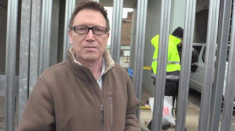 Parliamentary candidate Nick Wrack (TUSC / Left Unity) turned away at the gates of the Aylesbury