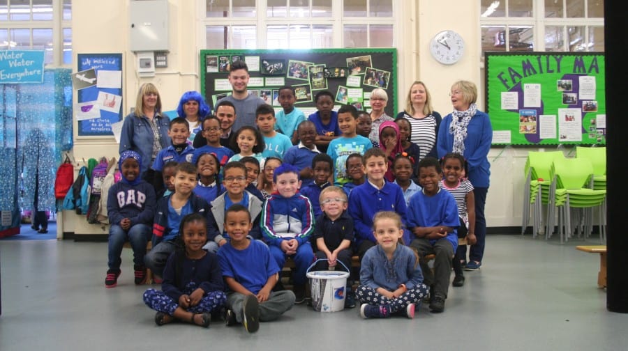 Harvey Brown and his classmates raised £700 for charity