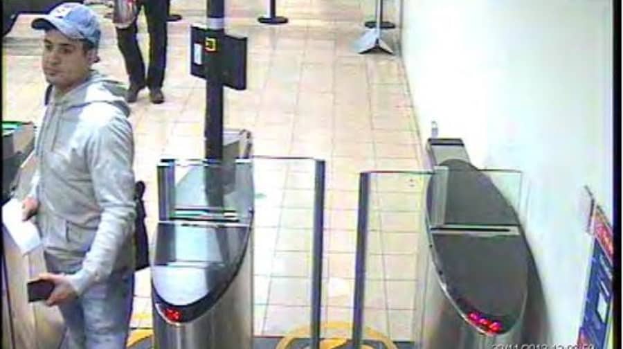Aydin Salih captured on CCTV at Heathrow Airport before he fled the country