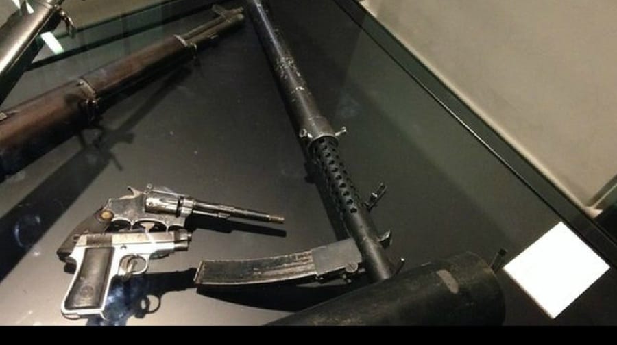 The murder weapon featured in a BBC Panorama programme after it was tracked down to a display case in the Imperial War Museum