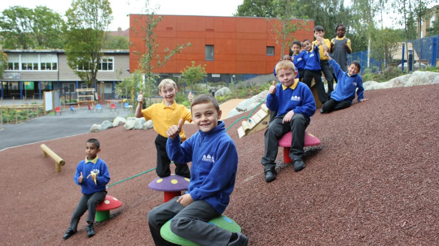 Pupils enjoy themselves at Dulwich Wood Primary.