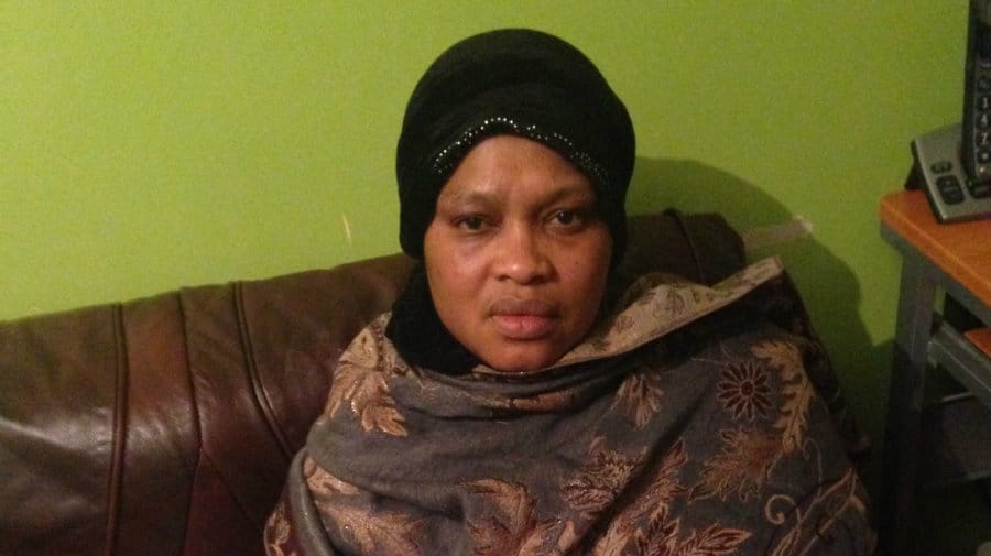 Mo's grieving mother, Mariama Karama