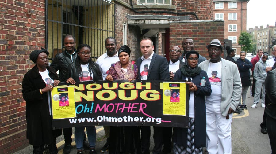 Neil Coyle campaigning with friends and family of Mohammed Dura-Ray