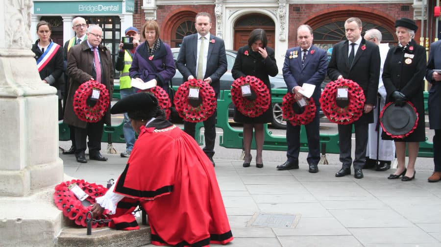 A past remembrance Sunday in Southwark
