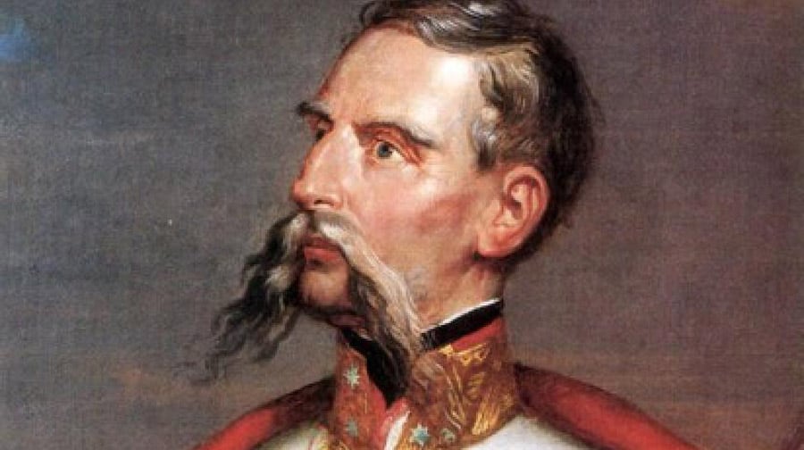 A portrait of Julius Jacob von Haynau