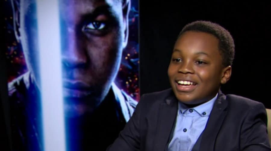 Jonas, 11, gets to grill Star Wars leading man John Boyega about how to make it big in Hollywood