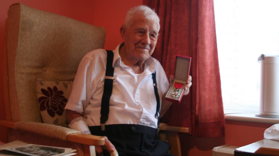Maurice with his Legion d'Honneur medal