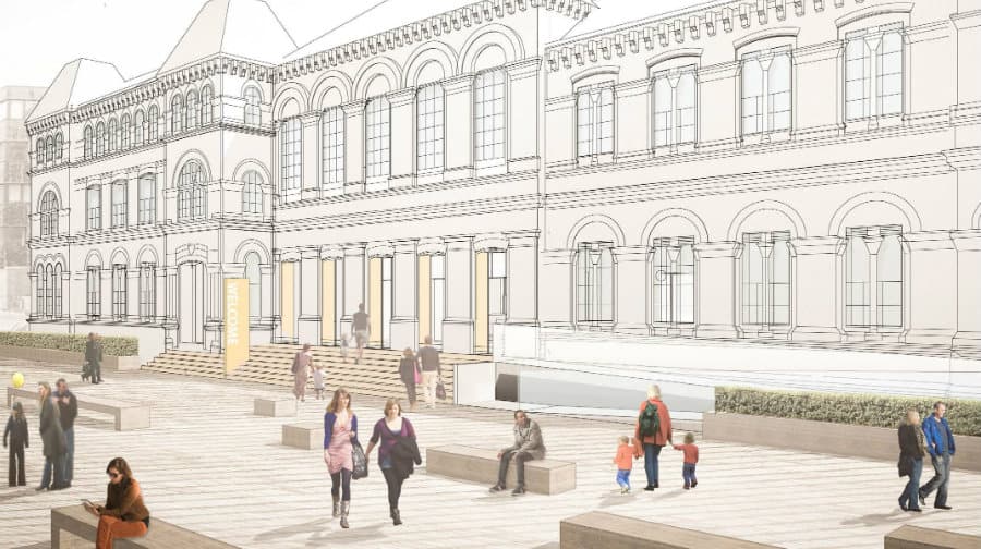 An artist's impression of how the new town hall could look