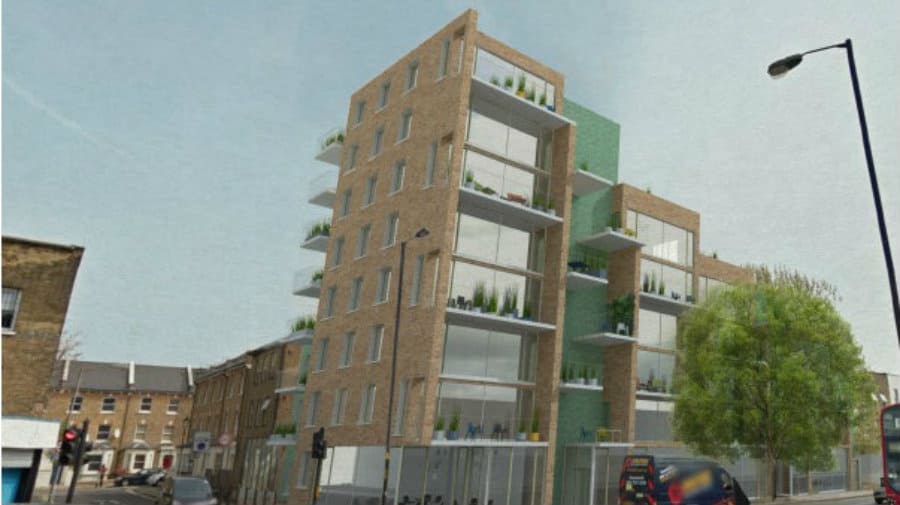 Image of proposed flats on Old Kent Road
