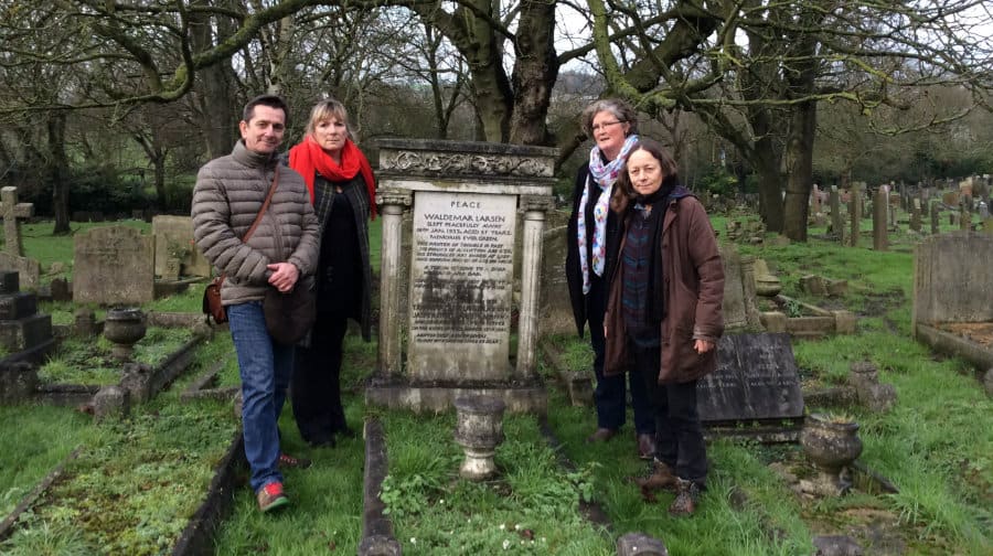 Save Southwark Woods members in Camberwell Old Cemetery where excavations are due to begin