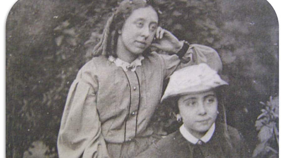 Mary Potter with her sister