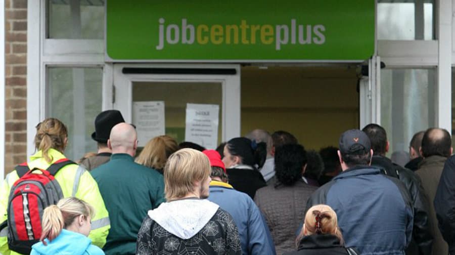 A queue outside the Job Centre, in pre-COVID-19 times. Courtesy of Job Centre Plus
