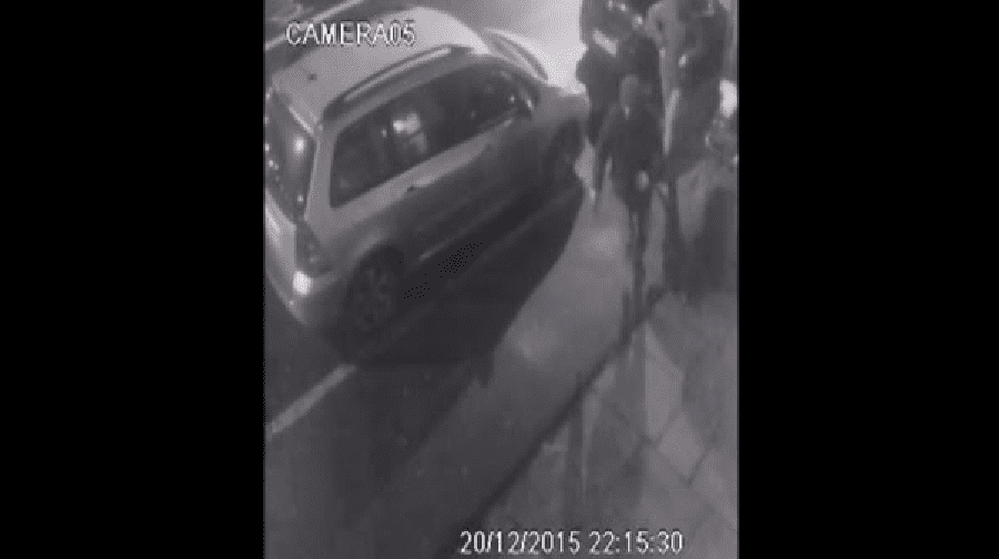 CCTV footage taken outside Whelan's pub in Rotherhithe Old Road