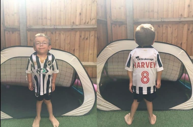 Harvey Brown, pictured in Millwalls 2016-17 stripes, has the rare Morquio syndrome