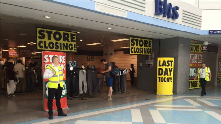 BHS Closure - large sales take place to get rid of remaining stock
