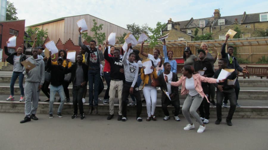 Sacred Heart pupils celebrate their 2016 GCSE results