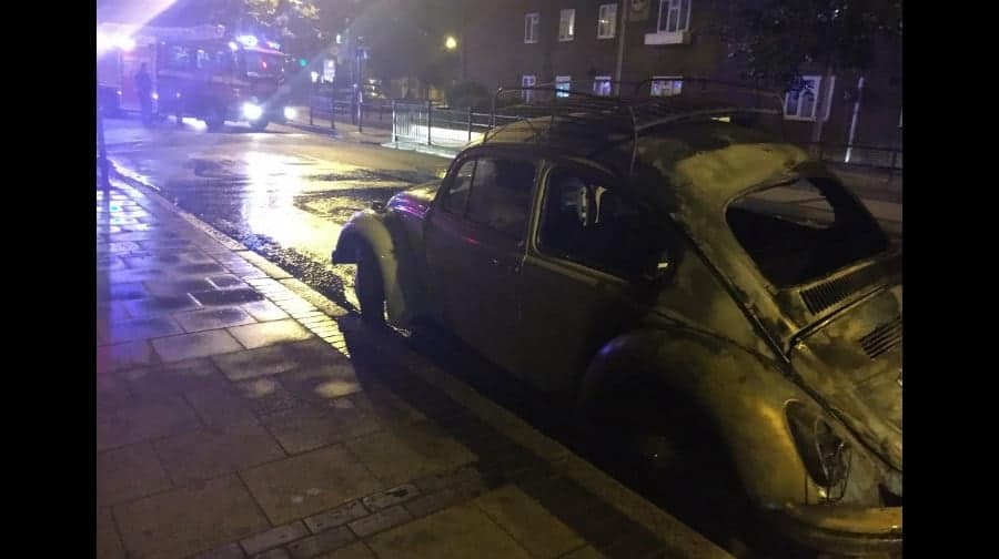 Peckham Park Road car fire