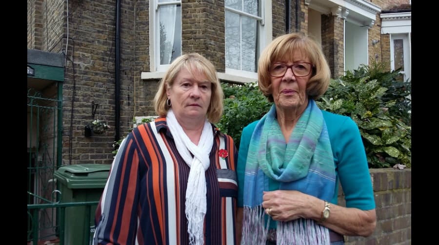 Esther Owens and Sandra Moriarty, now sole providers for their elderly relative, Maureen  Doran