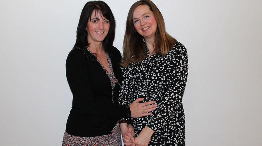 Midwife Michelle Harrison (left) was nominated for a prestigious award by Peckham mother Michelle Cottle