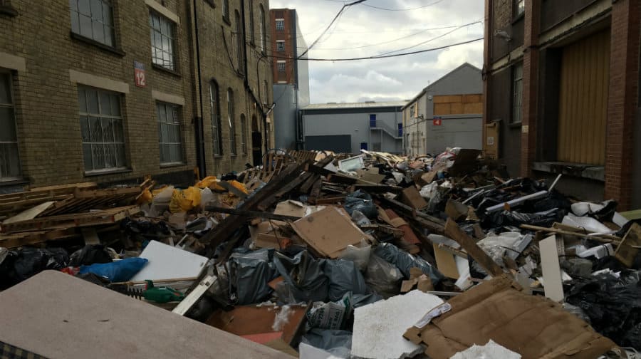 Crimscott Street site hit by fly-tipping in 2016