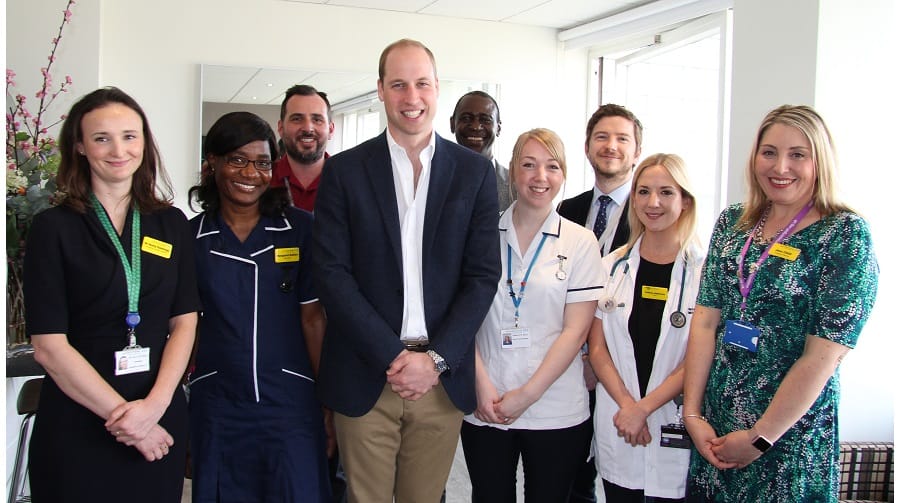 Duke of Cambridge meets St Thomas' staff who responded to Westminster attack. Photo by Maxine Hoeksma