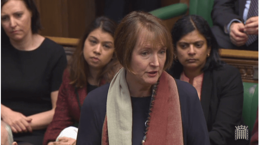 Harriet Harman speaking in Parliament on 23 March, following Westminster terrorist attack