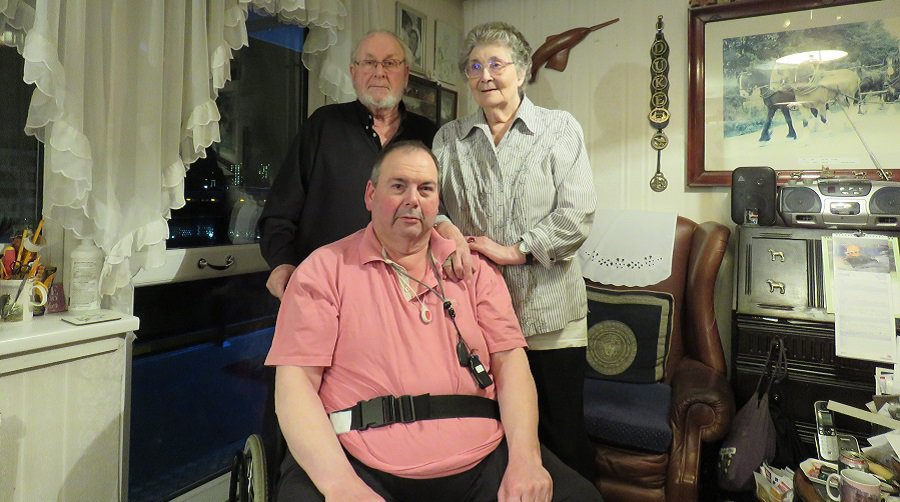 Syd Duke, Pat Duke, and their disabled son Mark Duke