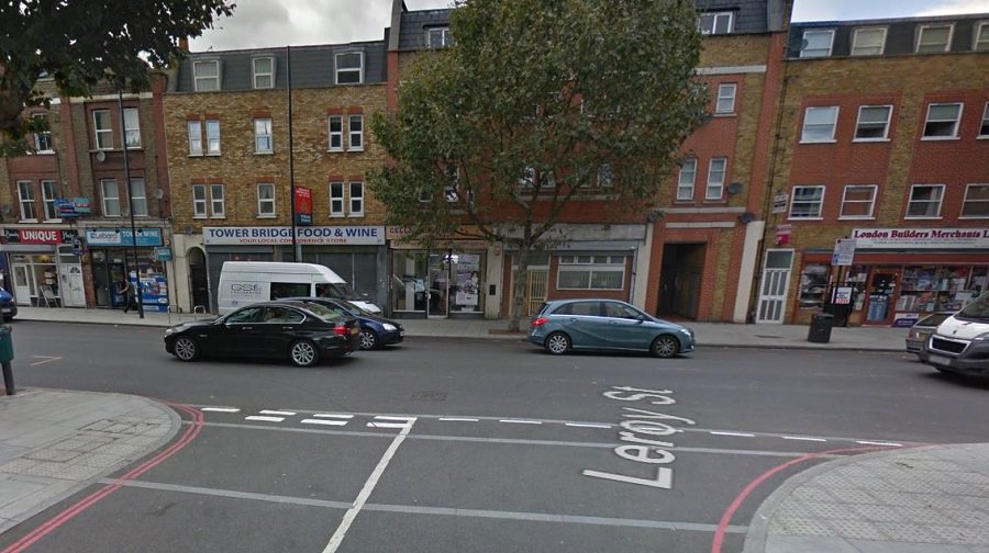 The junction of Tower Bridge Road and Leroy street where the incident took place Credit: Google