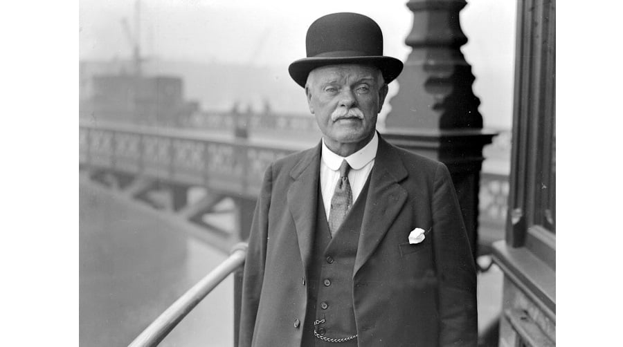 John Gass, a Londoner who kept the engines of Tower Bridge working as Bridgemaster from 1896-1930. Copyright Tower Bridge Exhibition