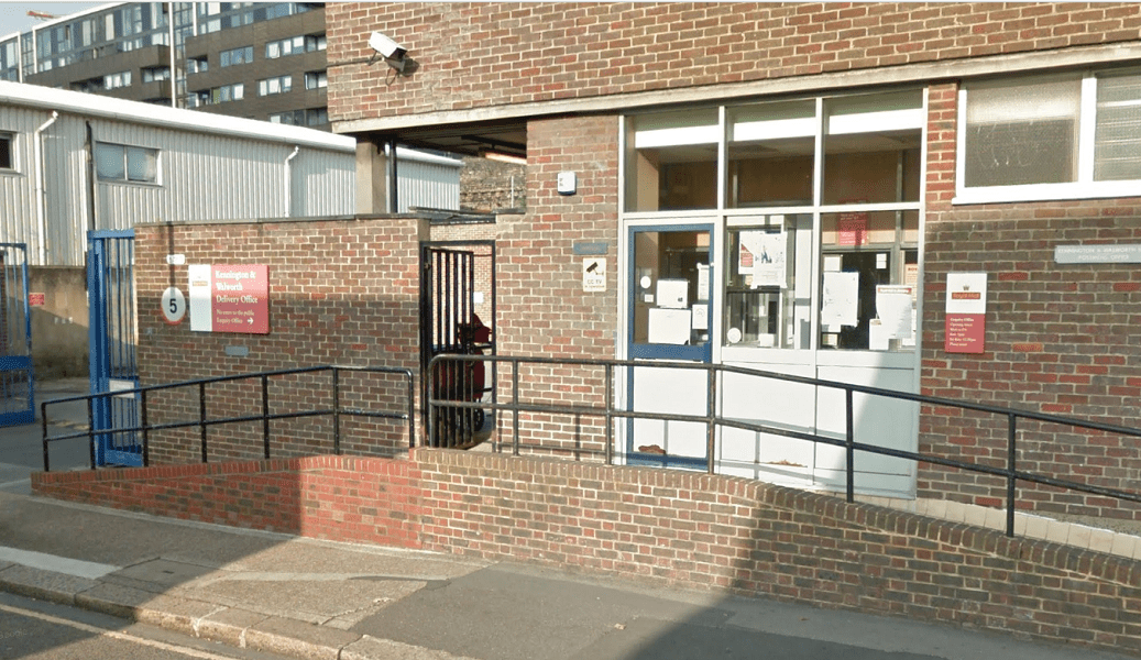 The Crampton Street Royal Mail sorting office