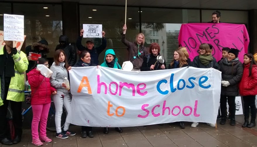 HASL Protest against unsuitable temporary accommodation