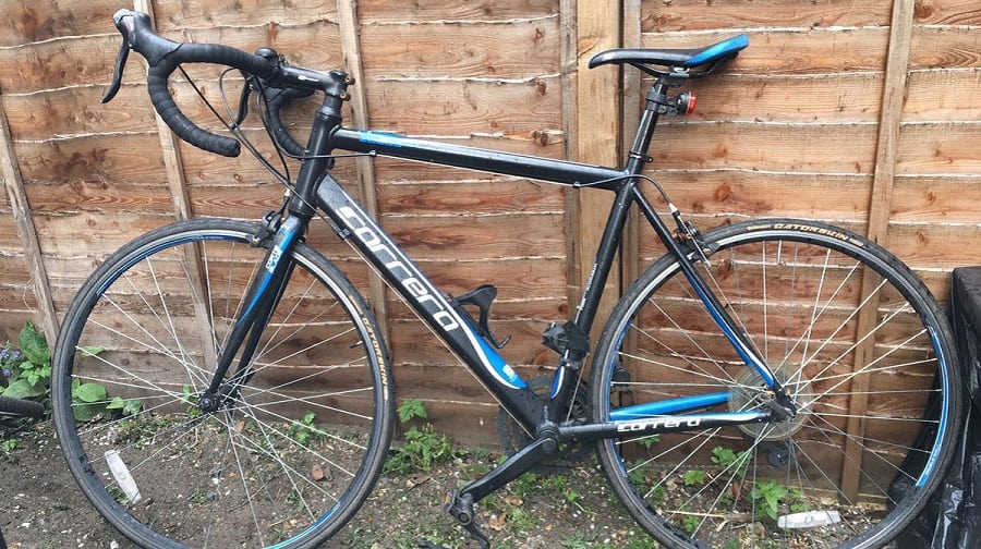 Peter Baffoe has had his limited edition blue and black Carrera Zelos road bike stolen