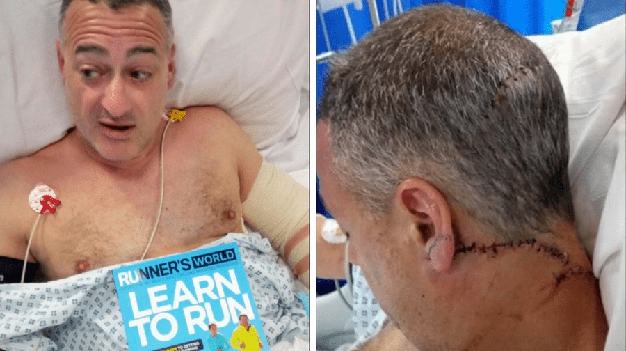 Millwall fan Roy Larner recovers in hospital (Kevin Downey)