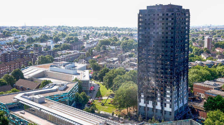 Grenfell Tower fire (Credit: SWNS)