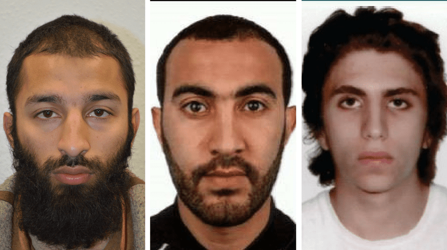 London Bridge terror attackers: Khuram Shazad Butt, Rachid Redouane, and Youssef Zaghba