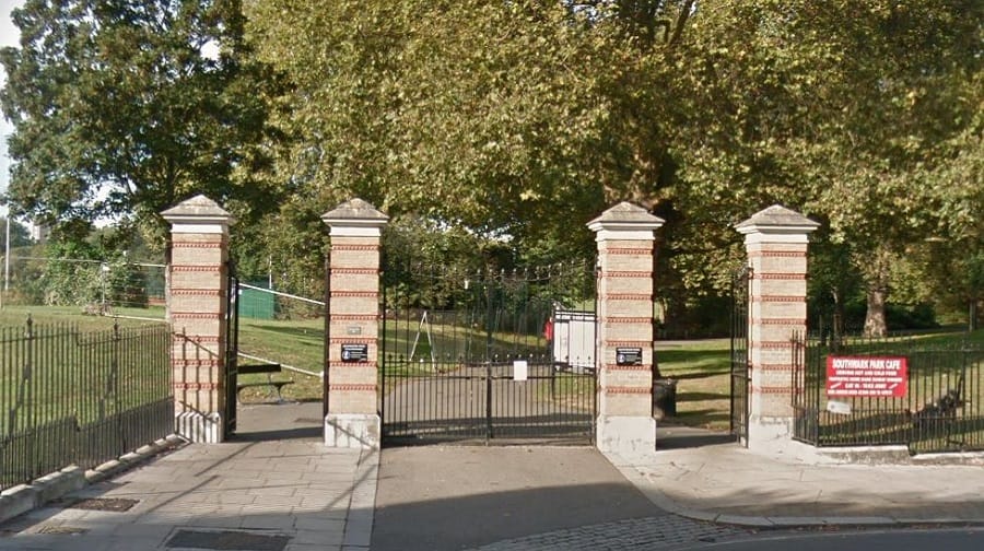 File picture of the Southwark Park entrance