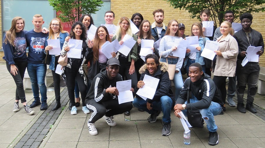 St Michael's Catholic College students celebrate their A-level results