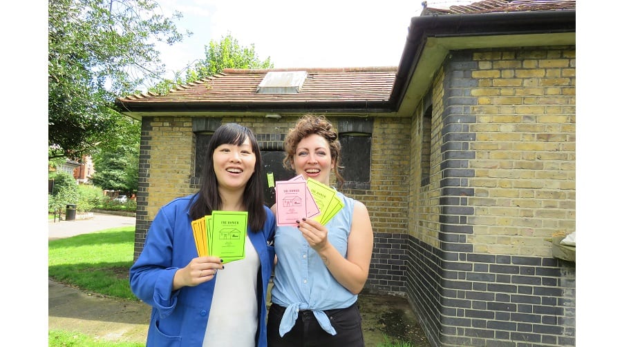 Sharon Mah and Louisa Bailey stood in front of the old Brunswick Park toilets