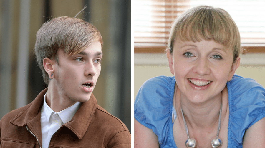 Charlie Alliston (left) has been jailed for 18 months after Kim Briggs (right) died after his bike crashed into her