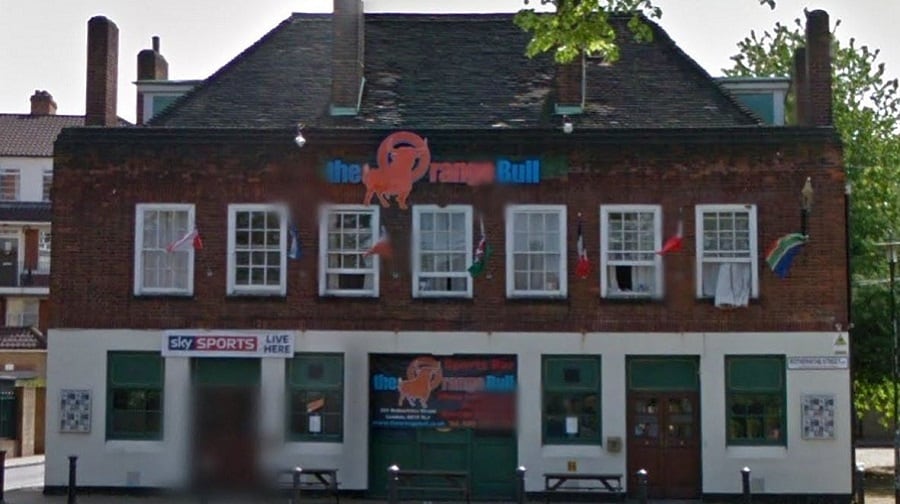 The former Orange Bull in Rotherhithe Street
