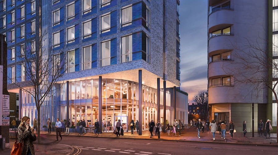 Spaces Property Group hopes to build a fifteen-storey 'co-living' building in Long Lane.