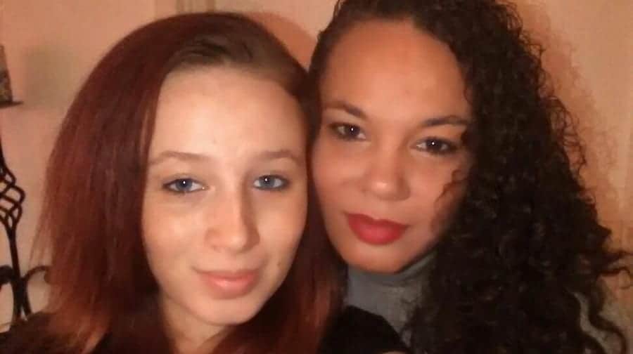 Sabrina Mullings (right) with her daughter Hayleigh. Sabrina was stabbed to death by her fiance Ivan Griffin who was later found by police in Southwark.