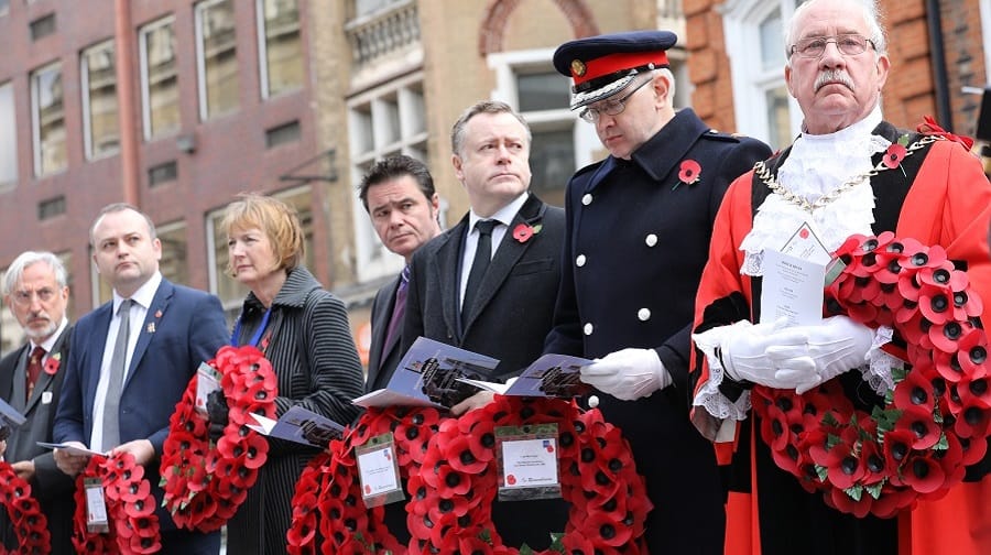 Remembrance Sunday service in Borough High Street (Credit: Rehan Jamil)