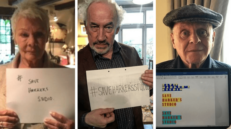 Judi Dench, Simon Callow and Anthony Hopkins join campaign to #SaveHarkerStudio