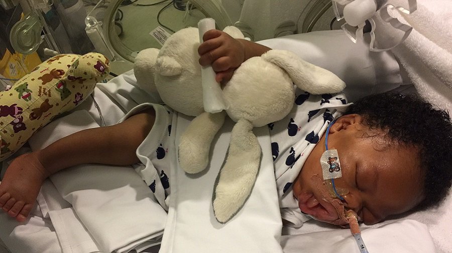 Isaiah suffered brain damage at birth due to lack of oxygen